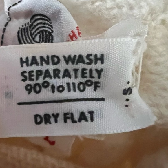 Vintage Play Fair 100% Shetland Wool Turtleneck Made in Britain Cream Size M - Picture 6 of 8